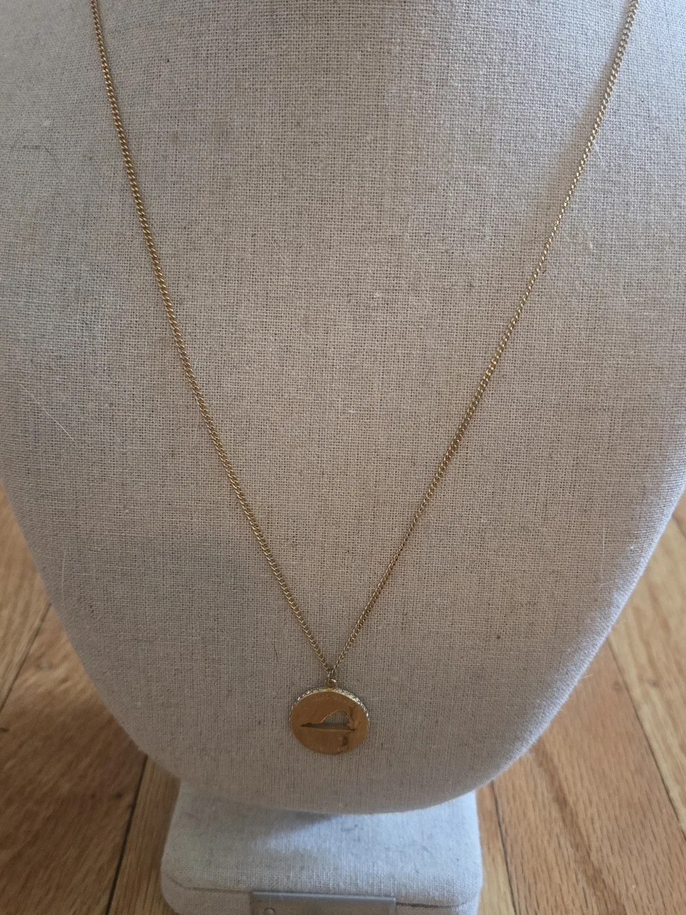 Gold Disc Pendant Necklace - Women Jewelry